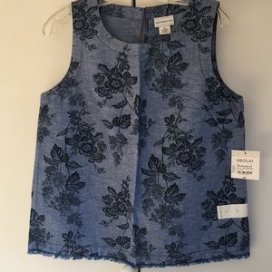 New Liz Claiborne Linen Top